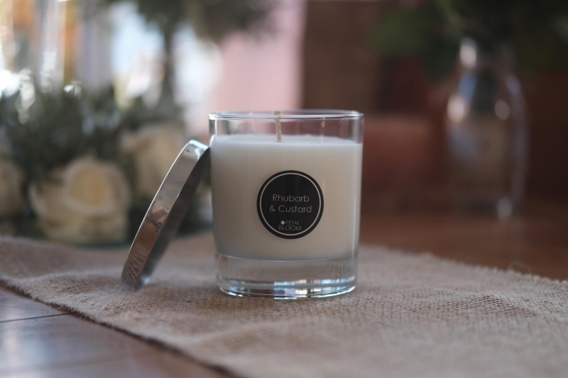 Premium Scented Large Glass Candle