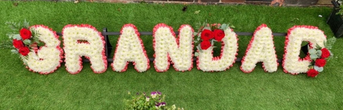 Lettering With Flower Corsage