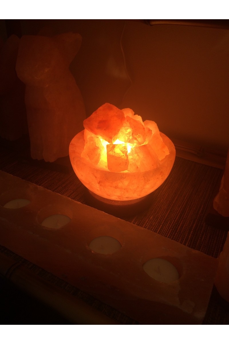 Salt Fire Bowl Lamp