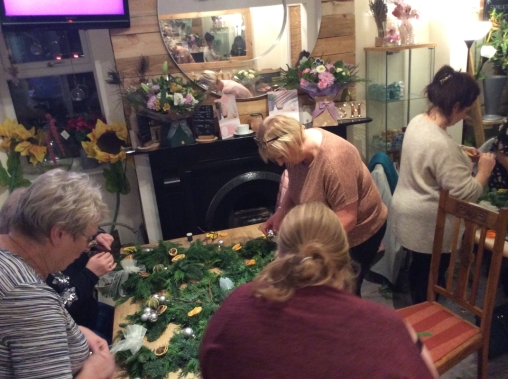 Christmas Wreath work shop