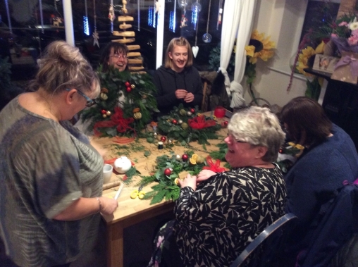 Christmas Wreath work shop