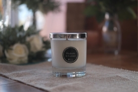 Premium Scent Large Glass Candle